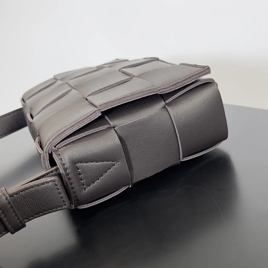 Bottega Veneta Cassette Brown Intrecciato Woven Leather Shoulder Bag product photo from LabelPicks