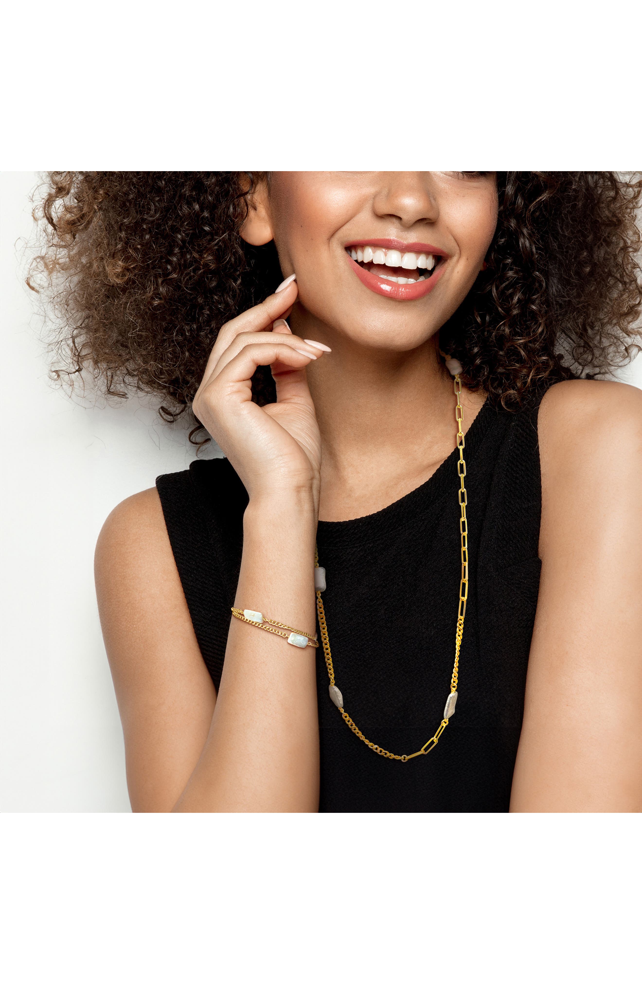 DELMAR Cultured Pearl Bracelet & Necklace Set