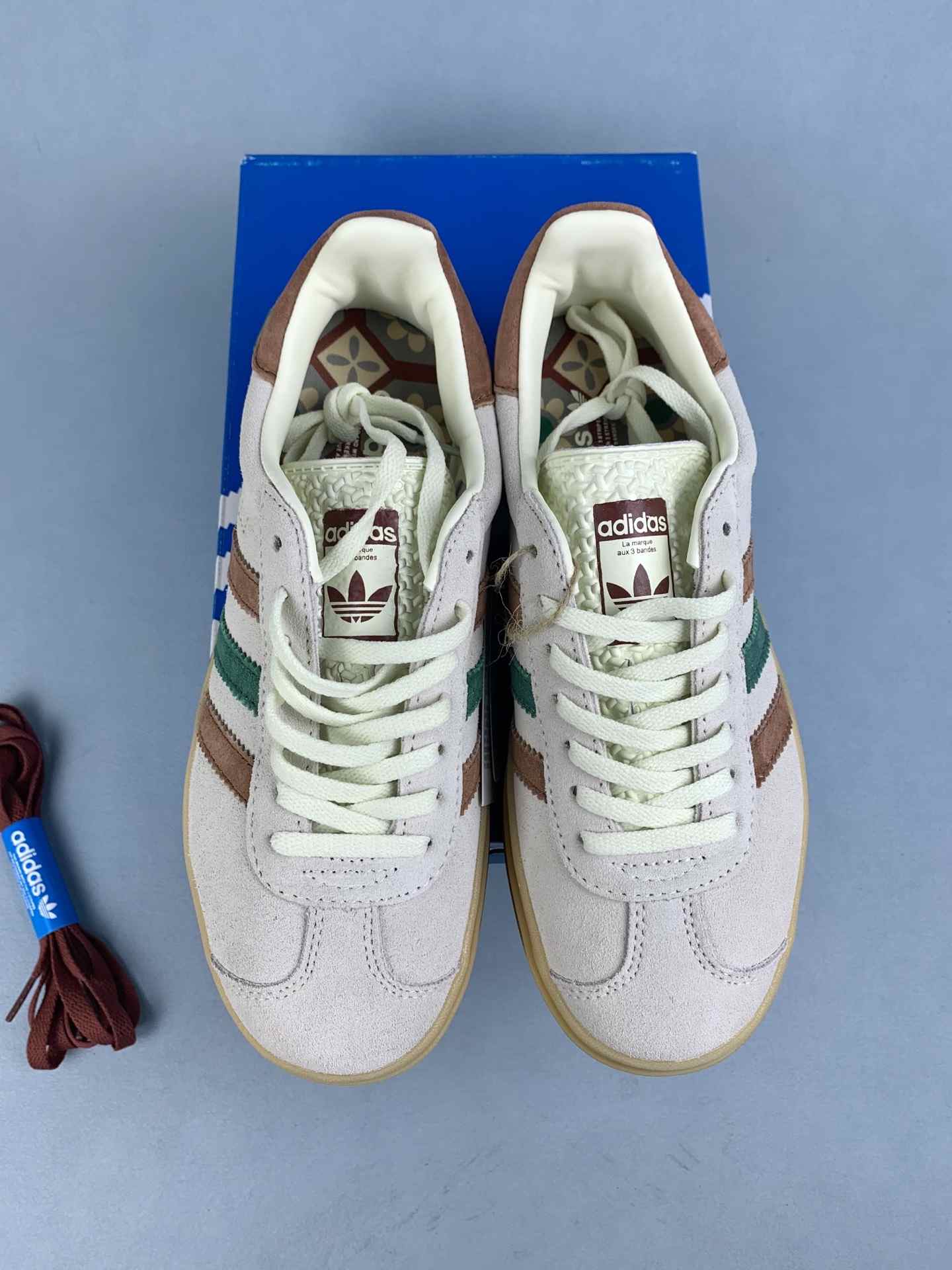 adidas Gazelle Bold Cream White Collegiate Green Shoes