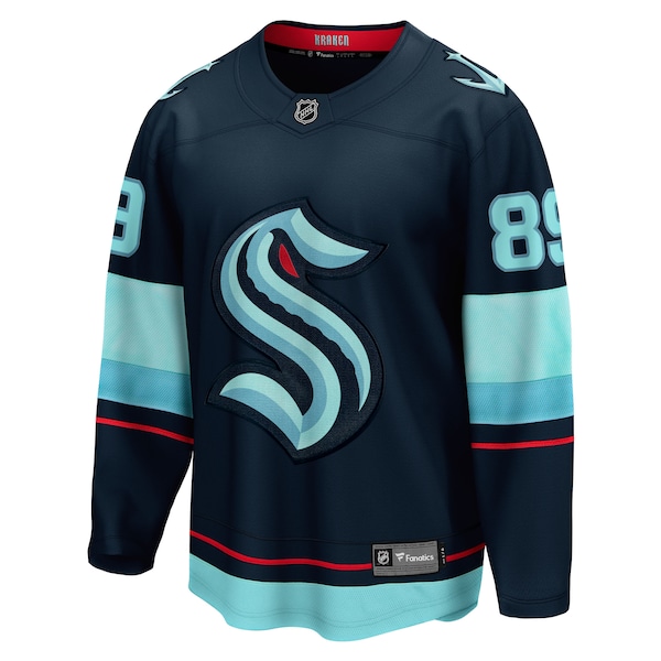 Frederick Gaudreau Seattle Kraken  Home Breakaway Jersey - Deep Sea Blue