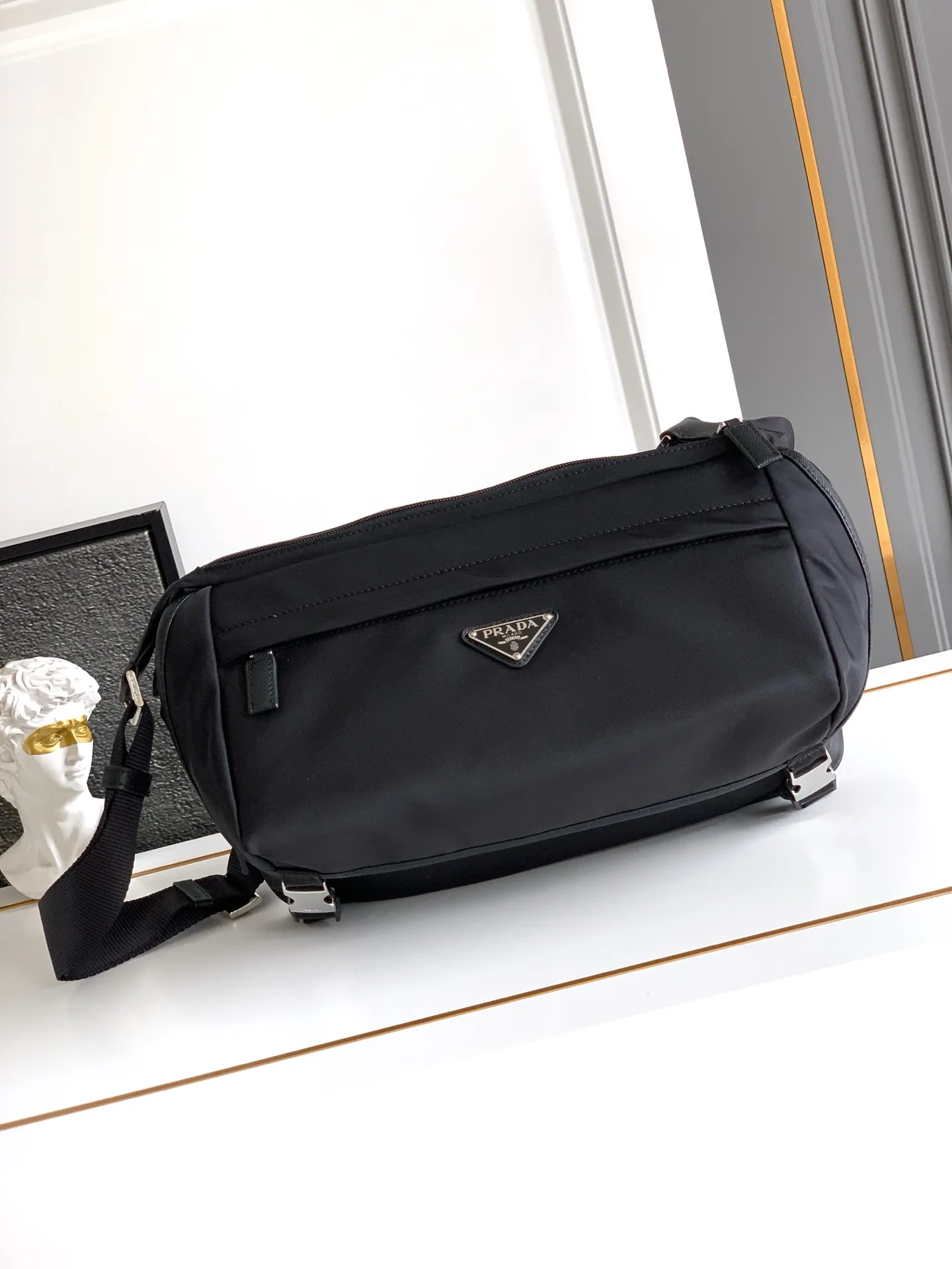 Prada Grained Leather Crossbody Bag product photo from LabelPicks