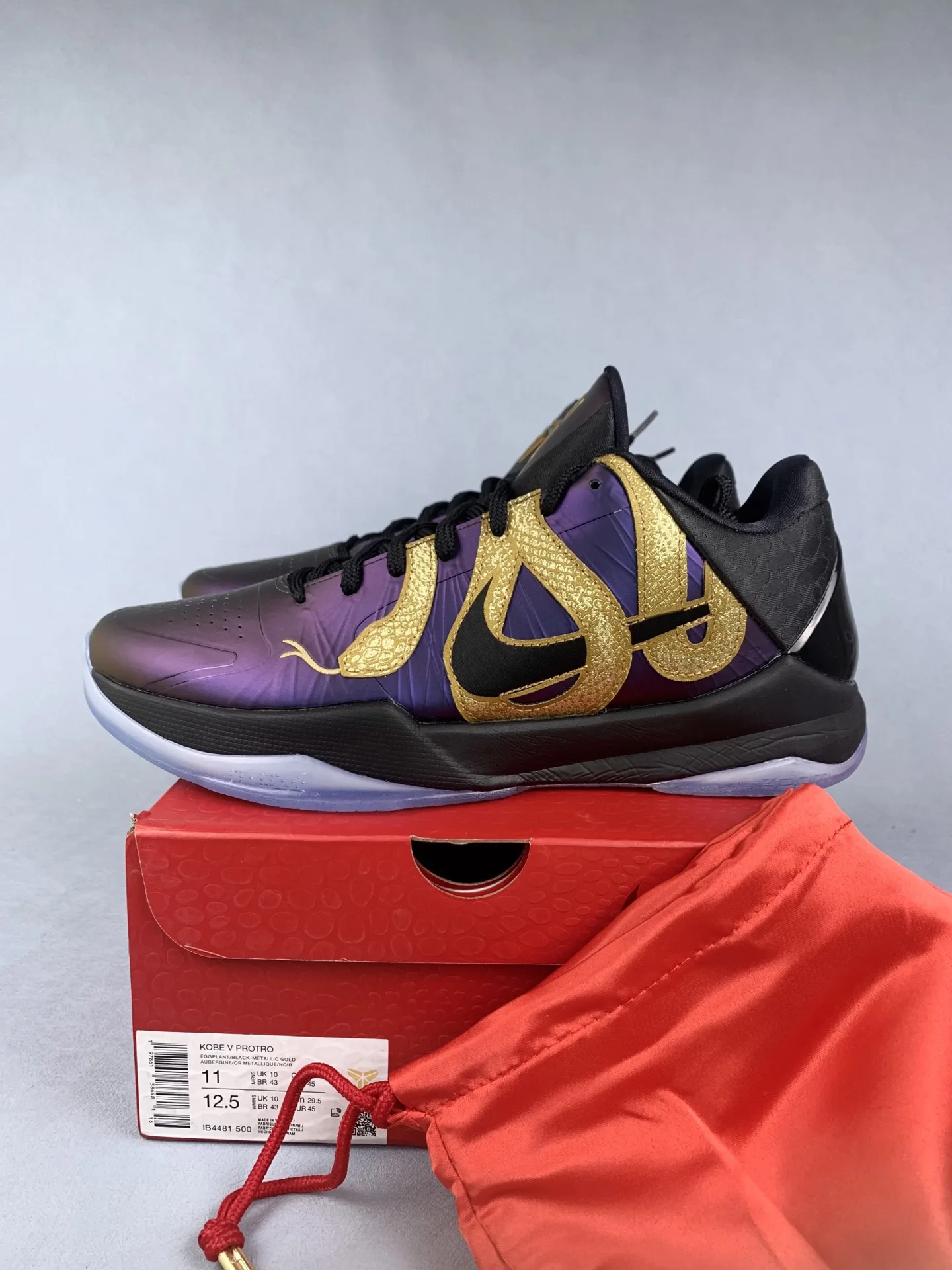 Kobe 5 Protro “Year of the Mamba Eggplant” Basketball Shoes product photo from LabelPicks
