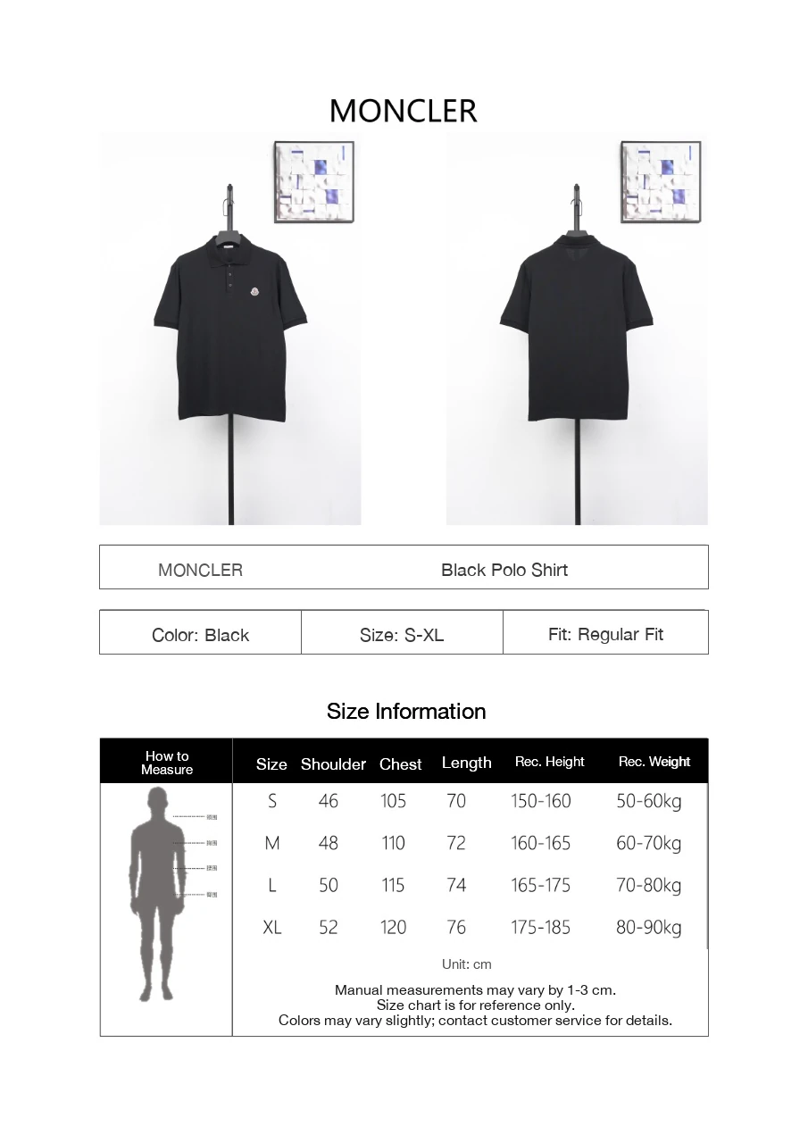 Moncler Black Mini Badge Polo Shirt product photo from LabelPicks