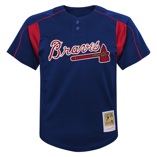 Chipper Jones Atlanta Braves  Youth Cooperstown Collection Mesh Batting Practice Jersey - Navy