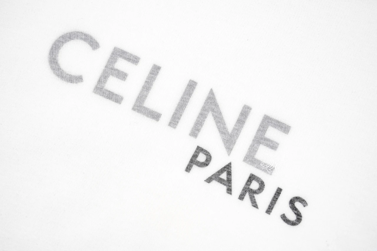 CELINE White Double-Layer Mesh Logo T-Shirt product photo from LabelPicks