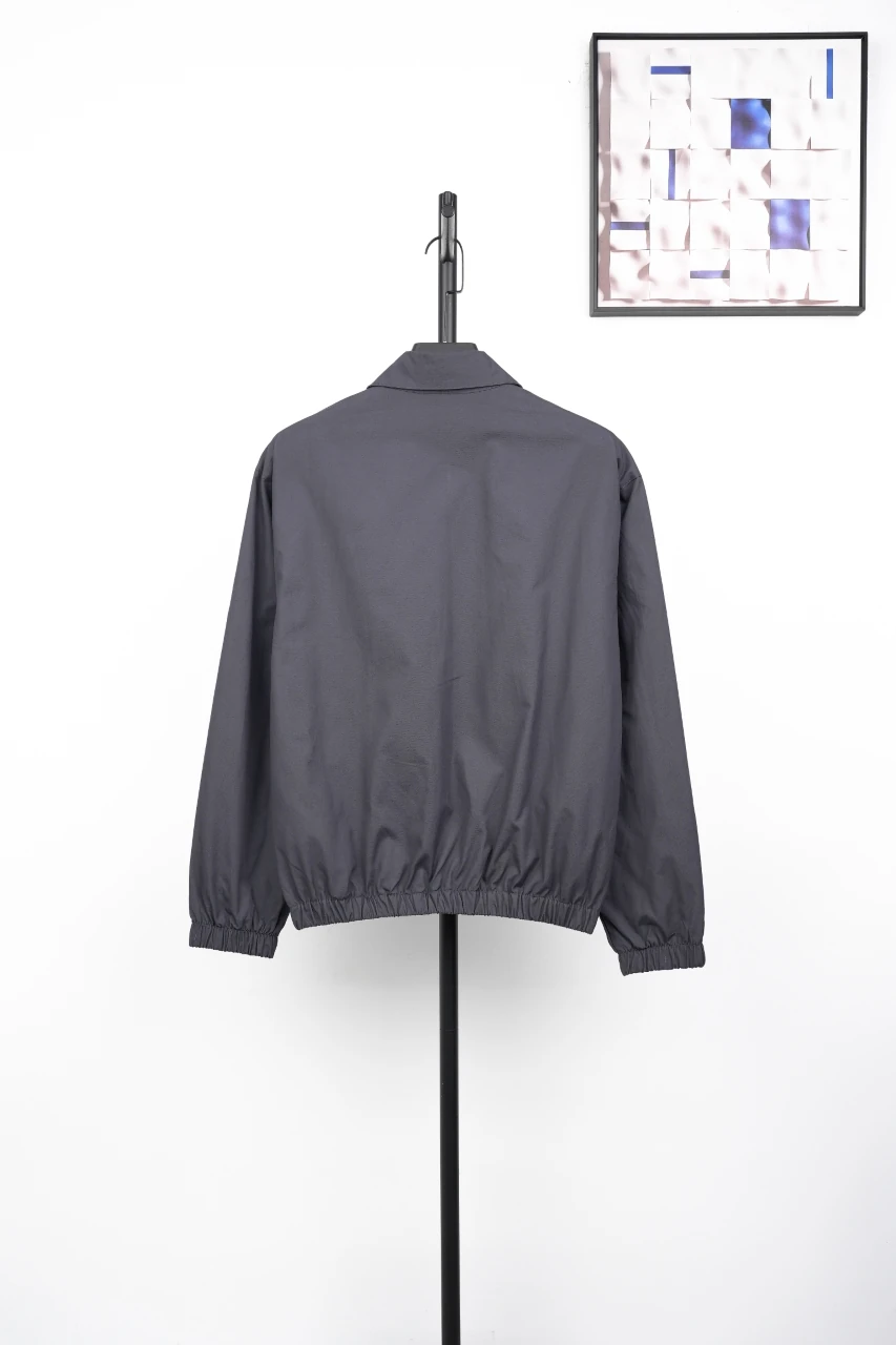 Prada Charcoal Zip Jacket with Pink Lining product photo from LabelPicks