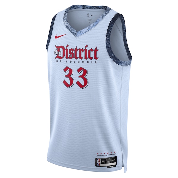Kyle Kuzma Washington Wizards Nike Unisex 2024/25 Swingman Player Jersey - City Edition - Powder Blue