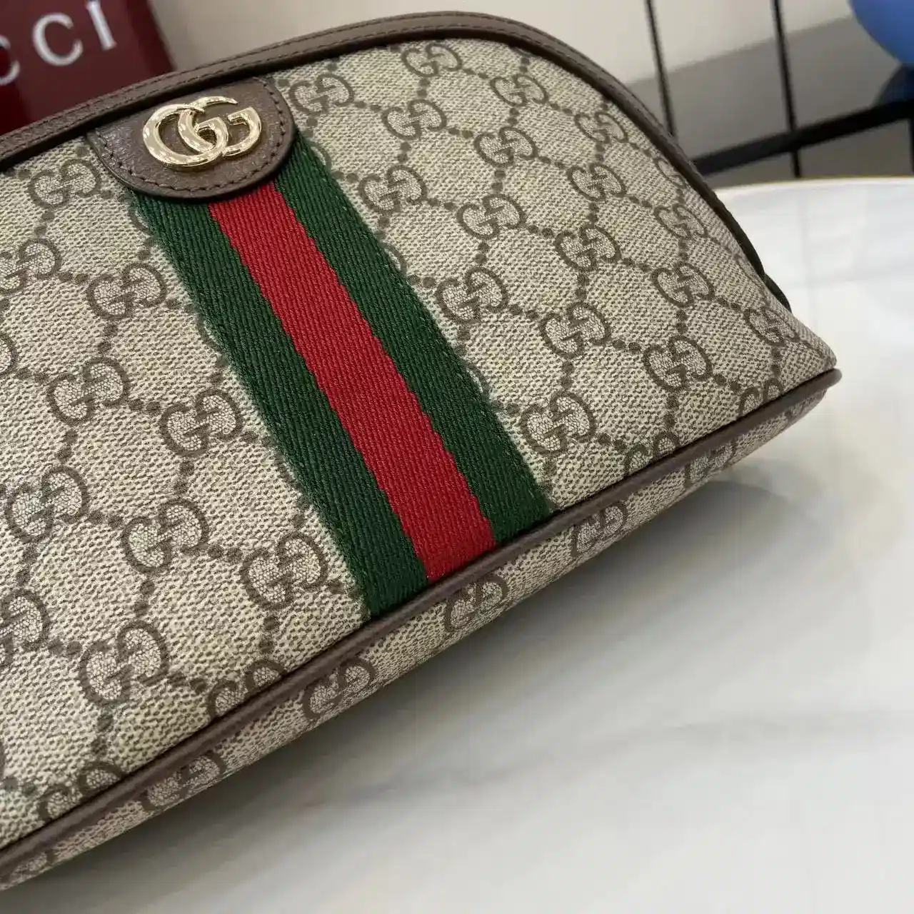 Gucci Brown Ophidia GG Supreme Canvas Top Handle Bag product photo from LabelPicks