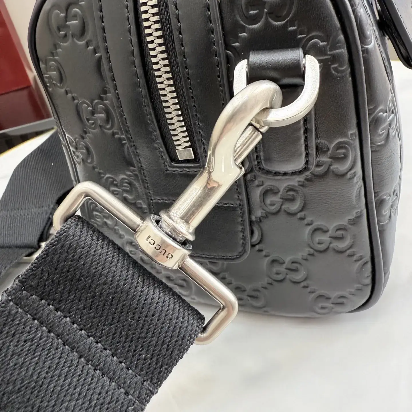 Gucci Black Smooth Leather Top Handle Bag product photo from LabelPicks