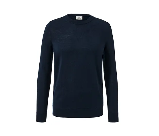 Merinopullover, navy