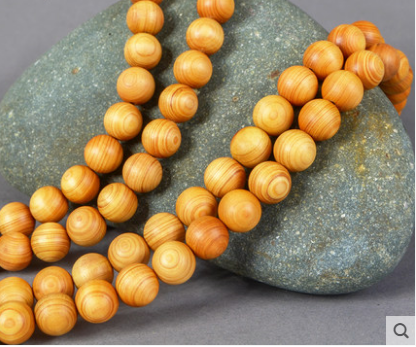 Taihang Mountain cypress hand string Buddha beads Rosary 108 thousand year old material water ripple pattern men and women's literary and playing Bracelet