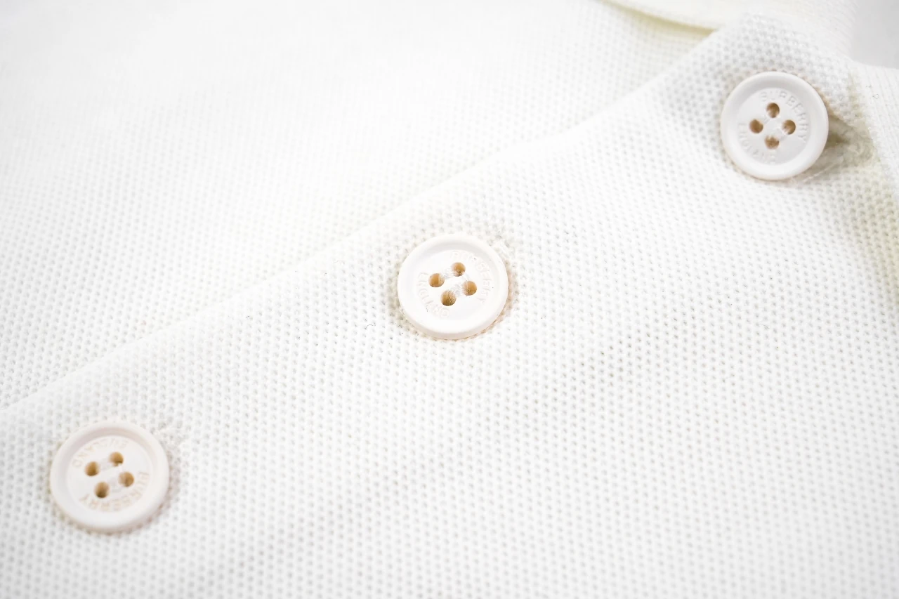 Burberry White Check Equestrian Knight Embroidered Polo Shirt product photo from LabelPicks