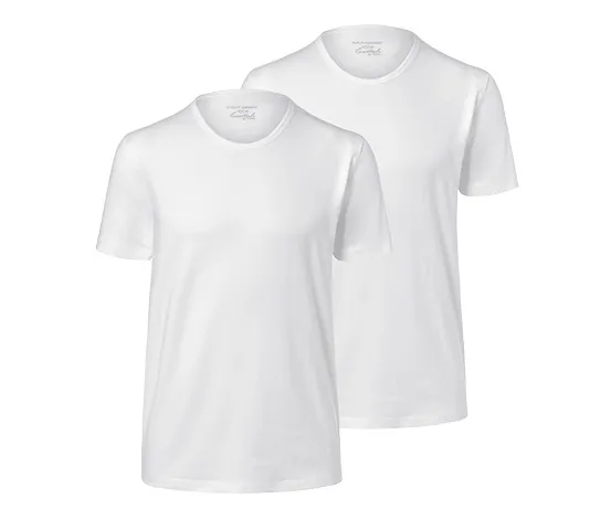 2 Jersey-Halbarm-Unterhemden