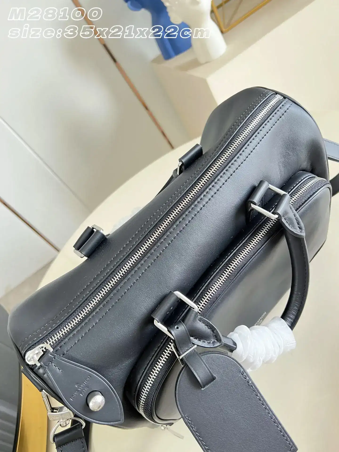 Louis Vuitton Keepall Black Calfskin Tote Bag product photo from LabelPicks
