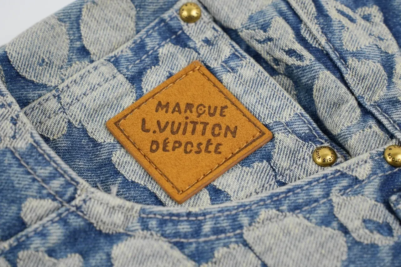 Louis Vuitton Light Pixel Leopard Monogram Denim Pants product photo from LabelPicks