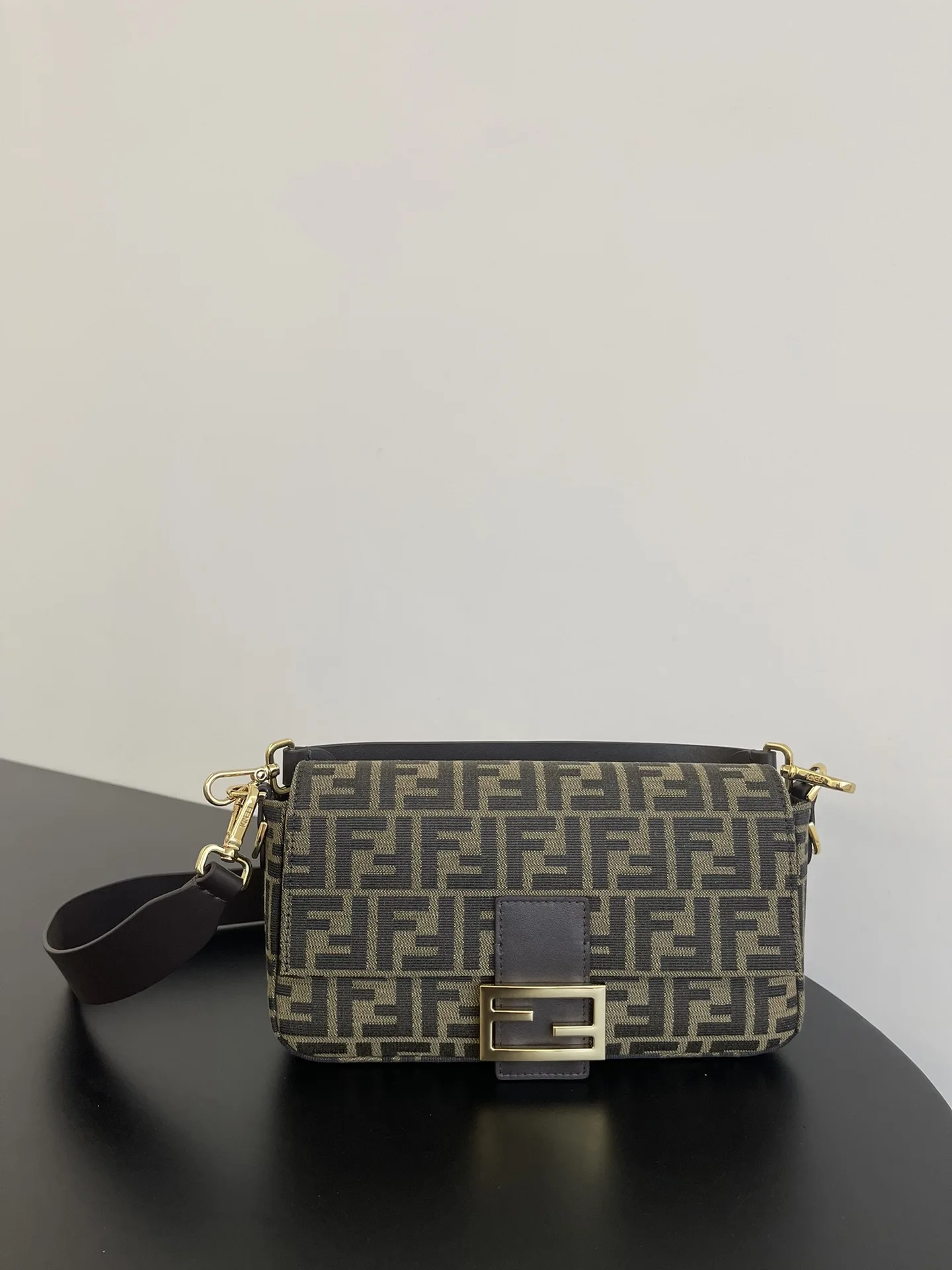 Fendi Baguette Monogram Canvas Shoulder Bag product photo from LabelPicks