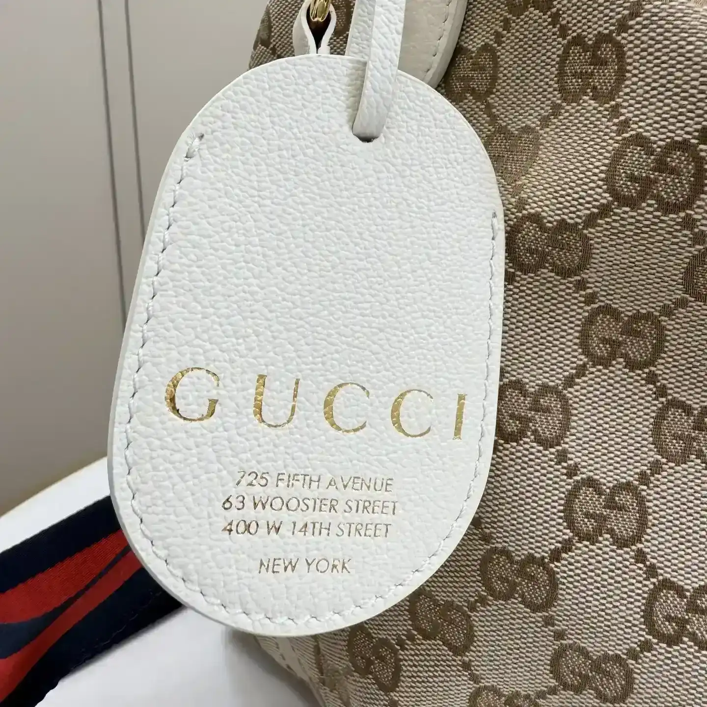 Gucci Canvas and Leather Shoulder Bag product photo from LabelPicks