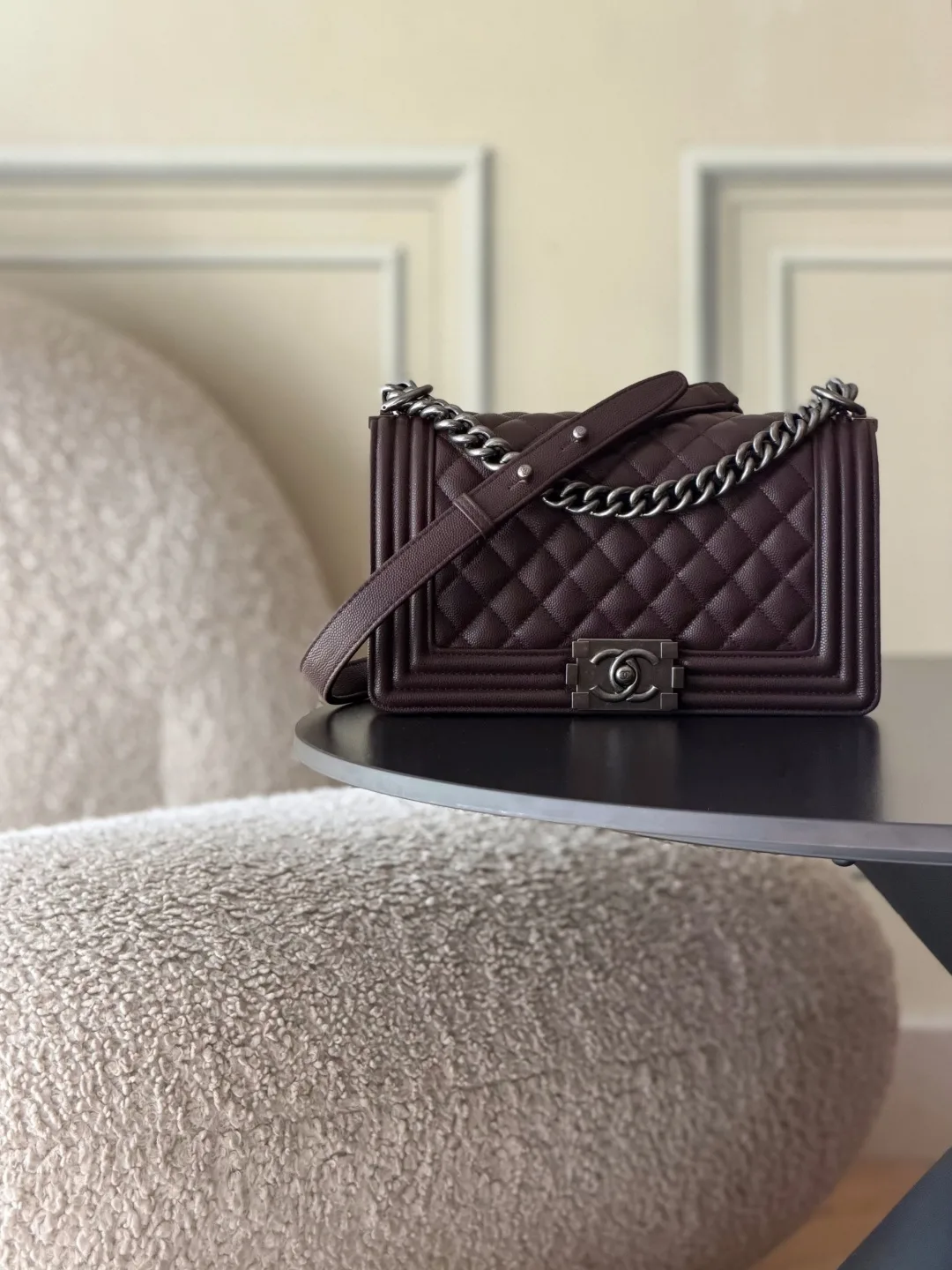 Chanel Brown Quilted Leather Shoulder Bag product photo from LabelPicks