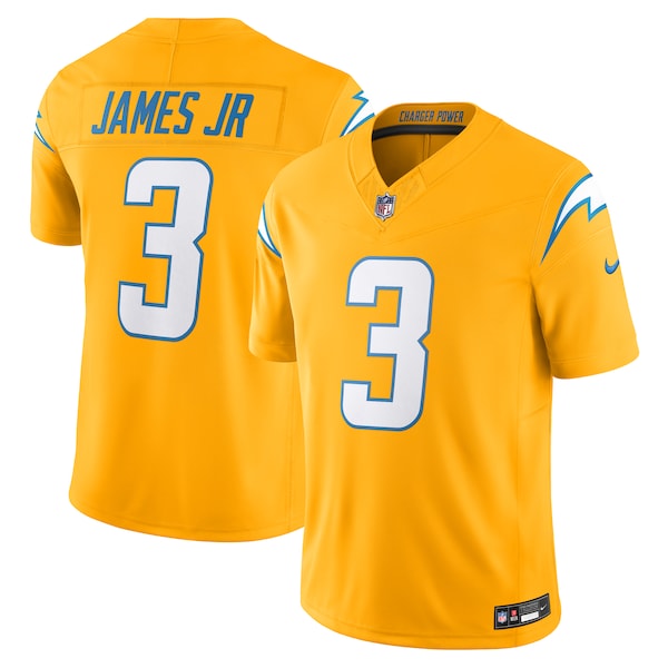 Derwin James Jr. Los Angeles Chargers Nike Alternate Charger Power Vapor F.U.S.E. Limited Jersey - Gold/Navy/White/Powder Blue