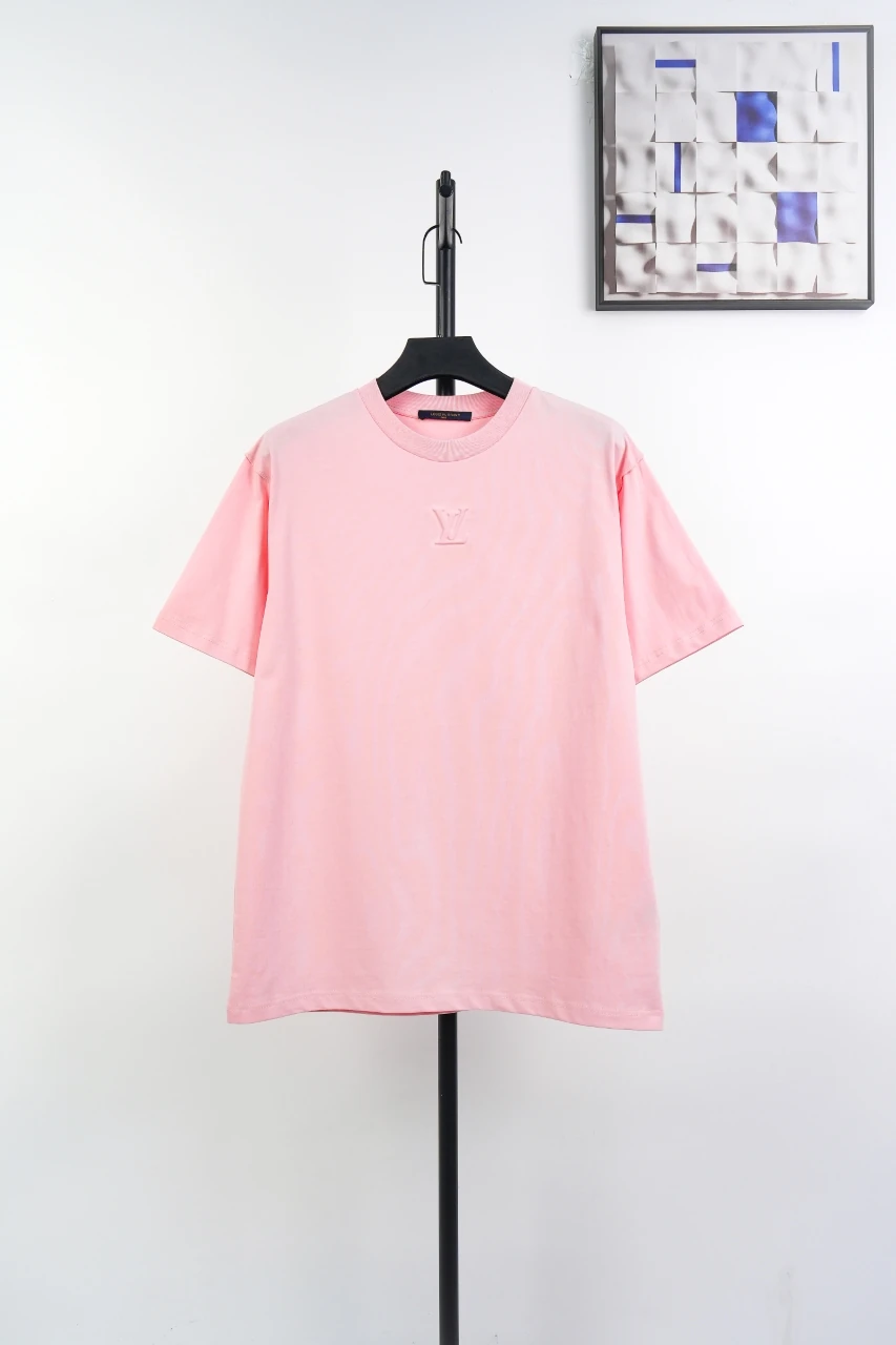 Louis Vuitton Pink Embossed Logo T-Shirt product photo from LabelPicks