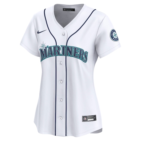 Women's Seattle Mariners Nike White Home Limited Custom Jersey