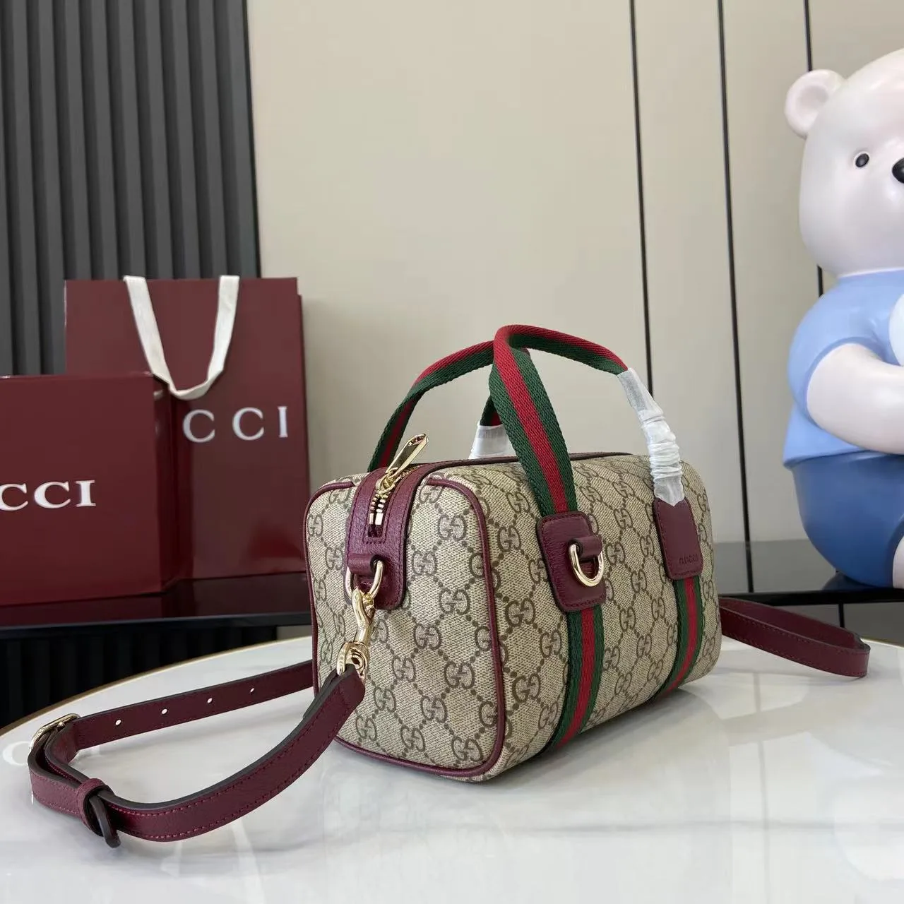 Gucci Brown Monogram Canvas Top Handle Bag product photo from LabelPicks