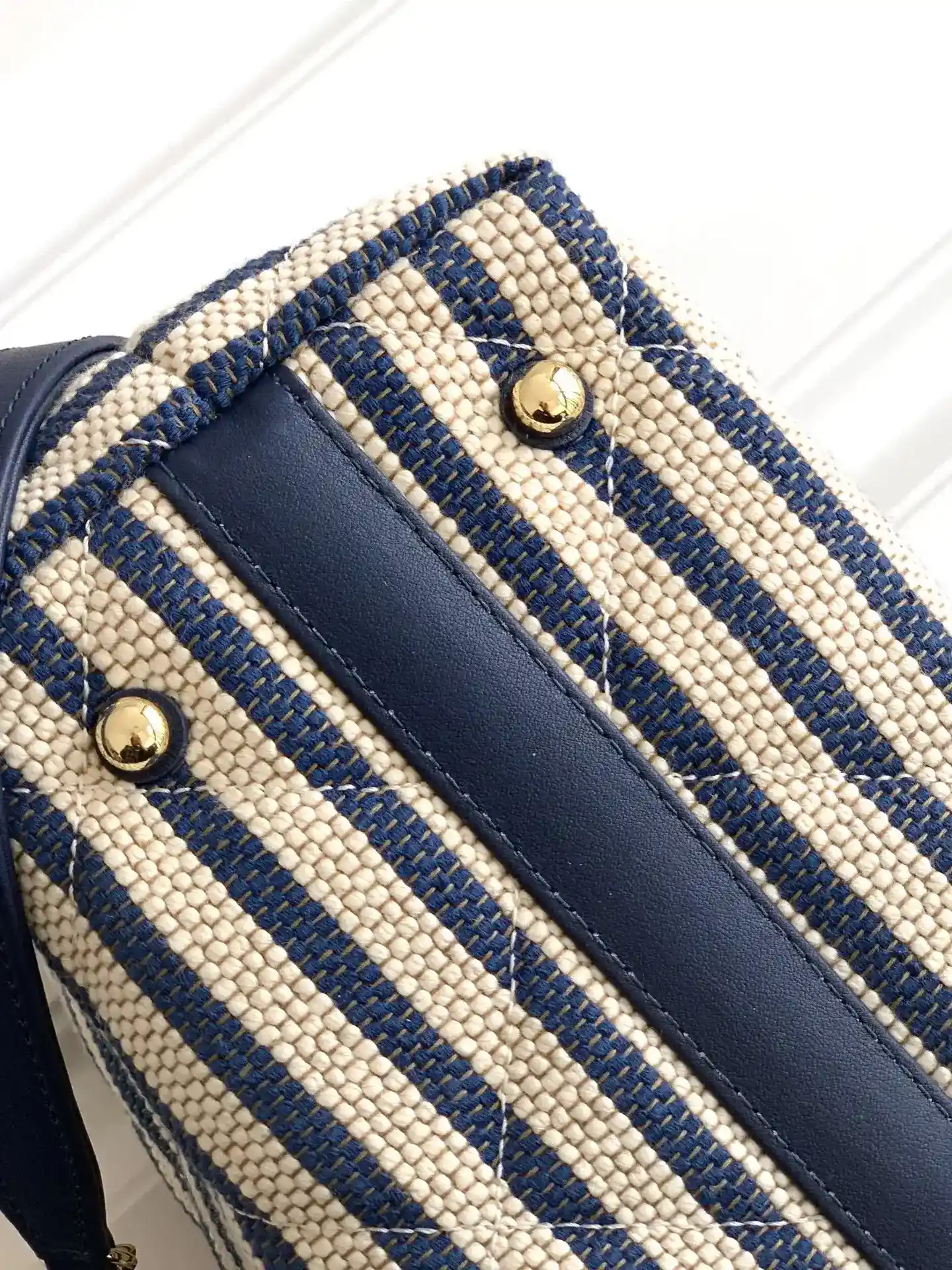 Chanel Blue Straw Woven Tote Bag product photo from LabelPicks