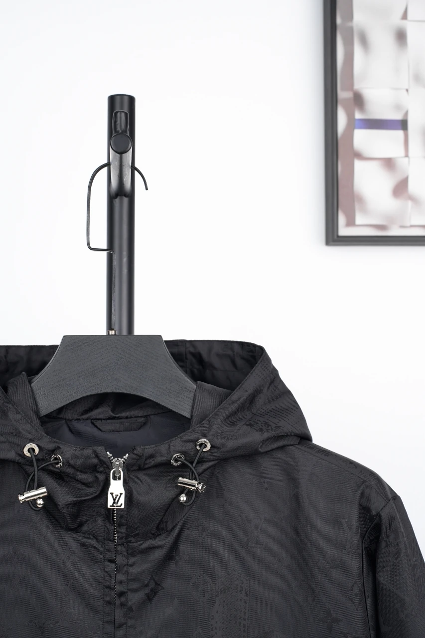 Louis Vuitton Black City Scene Print Hooded Jacket product photo from LabelPicks