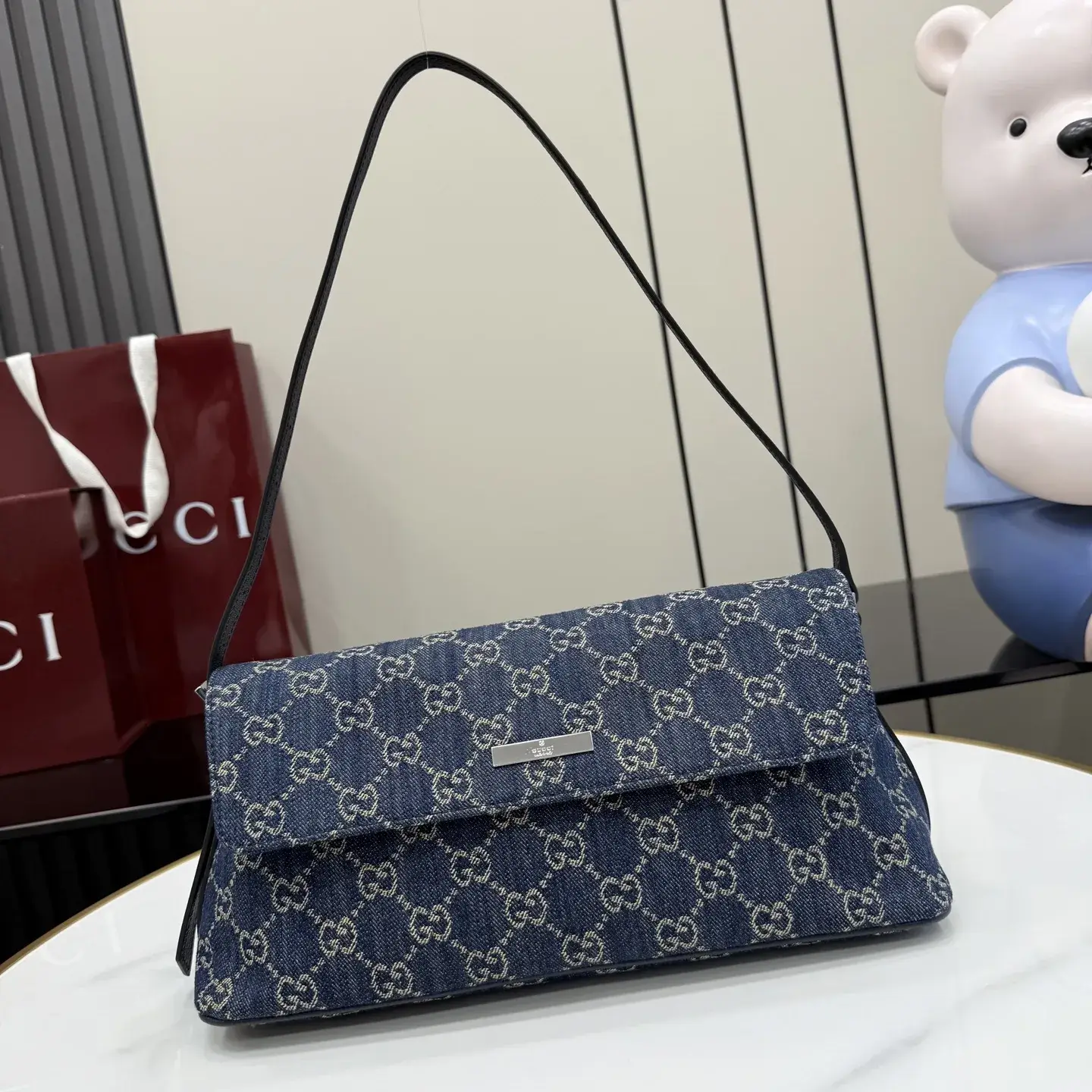 Gucci Blue Generation Nylon Shoulder Bag product photo from LabelPicks