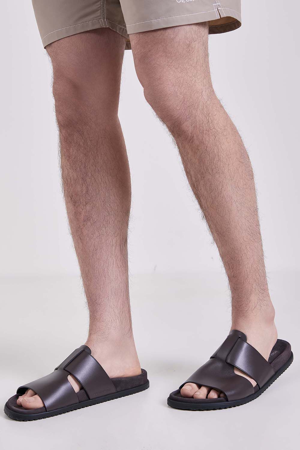 DOLCE & GABBANA כפכפי סלייד עור