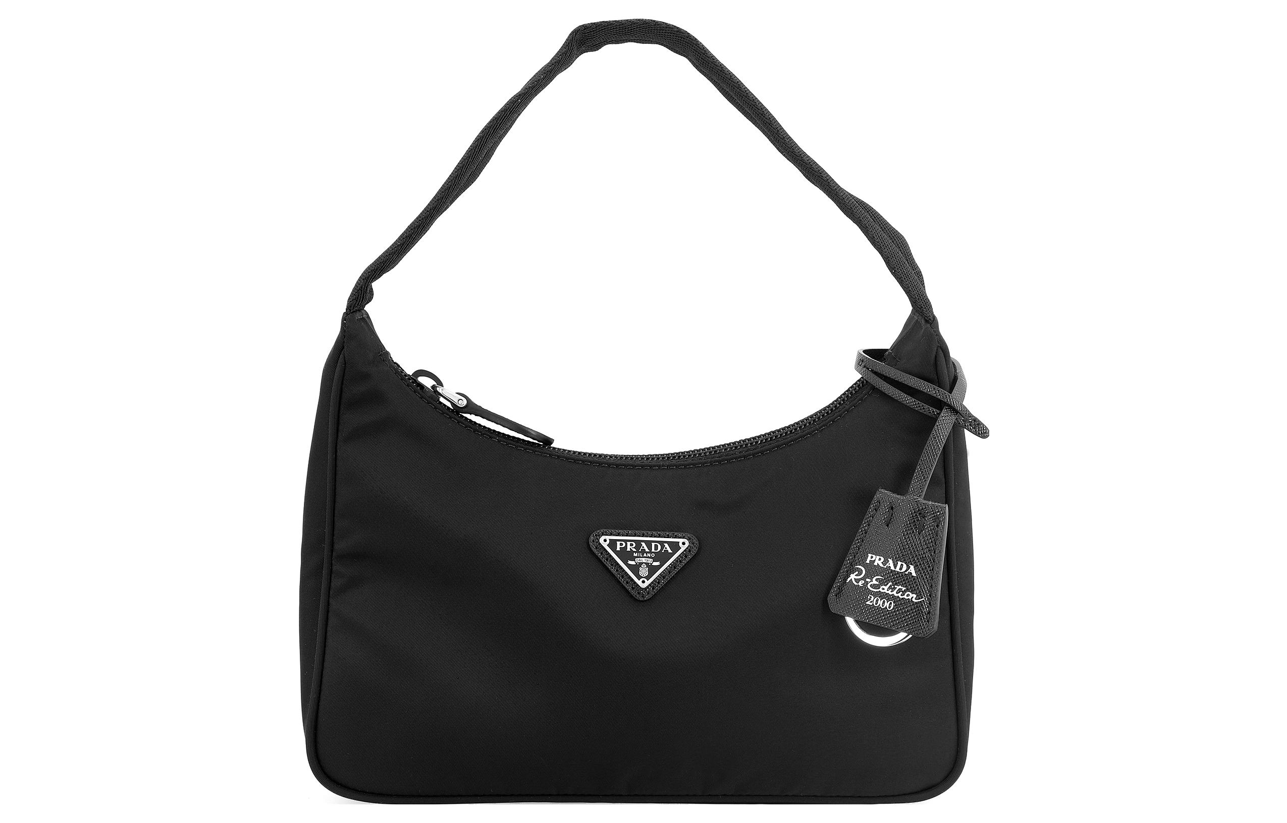 PRADA Re-Edition 2000 Hobo Bag (Women's, Black)