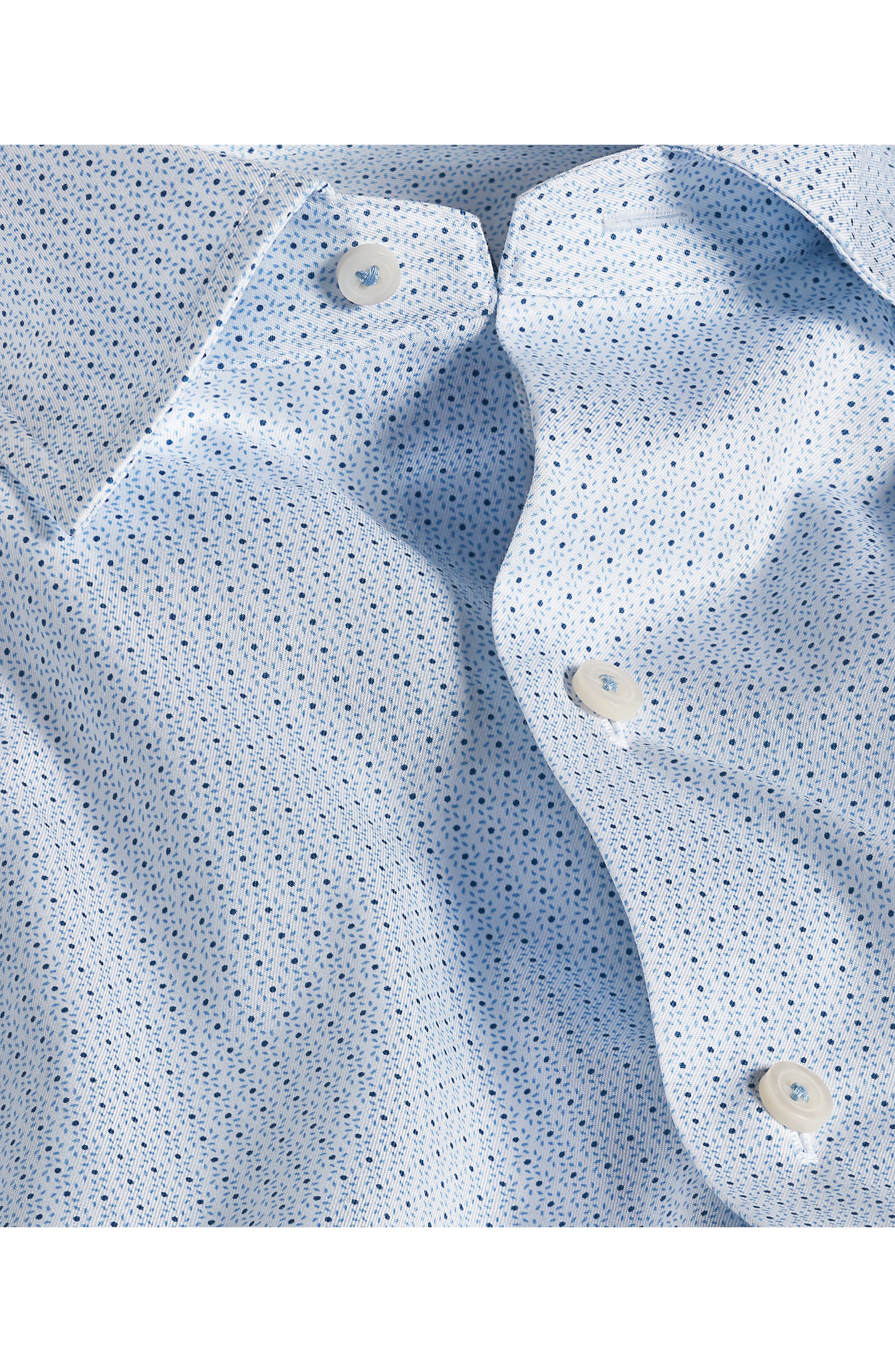 David Donahue Neat Print Sport Shirt