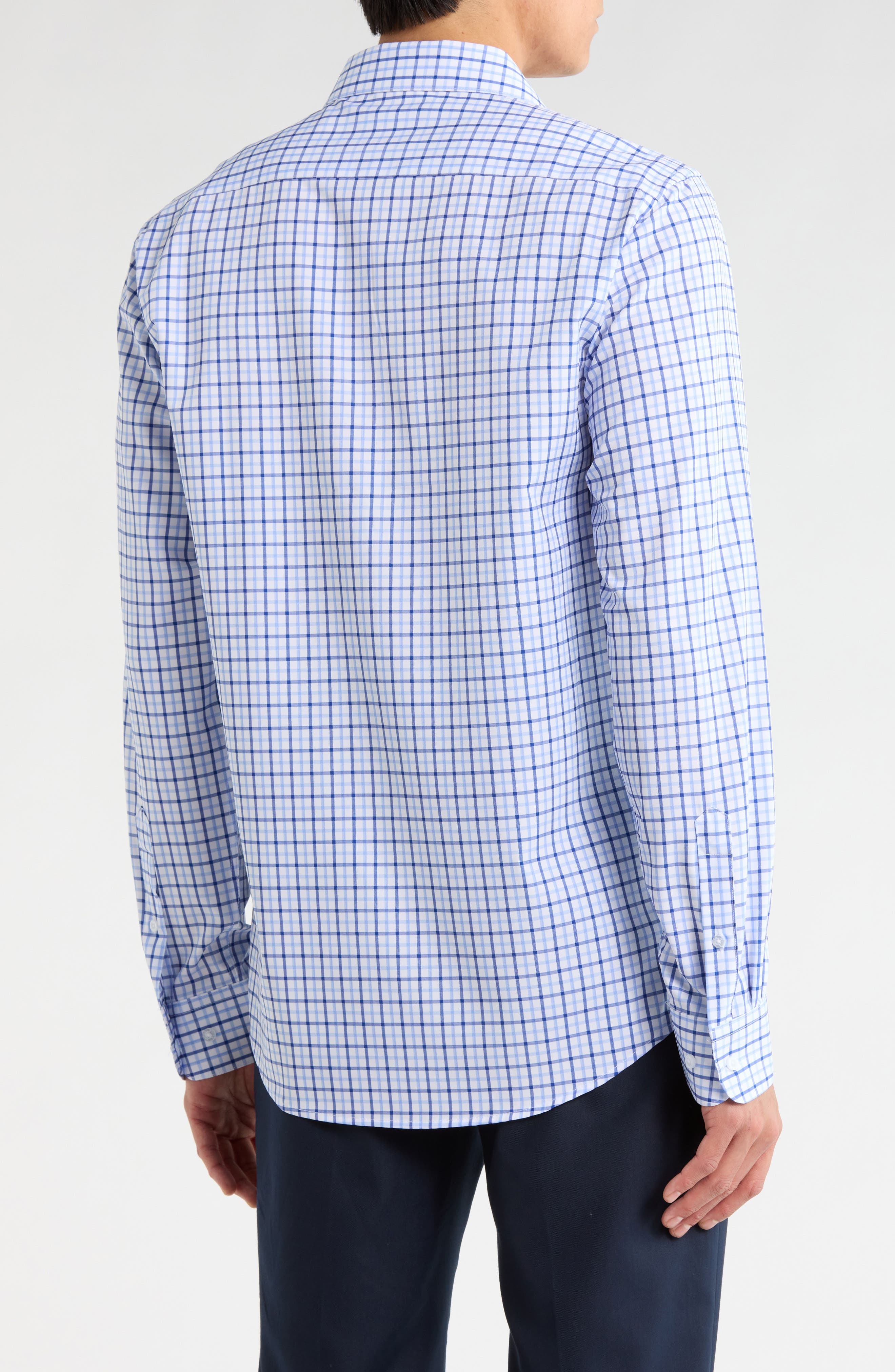 Nautica Slim Fit Check Print Dress Shirt