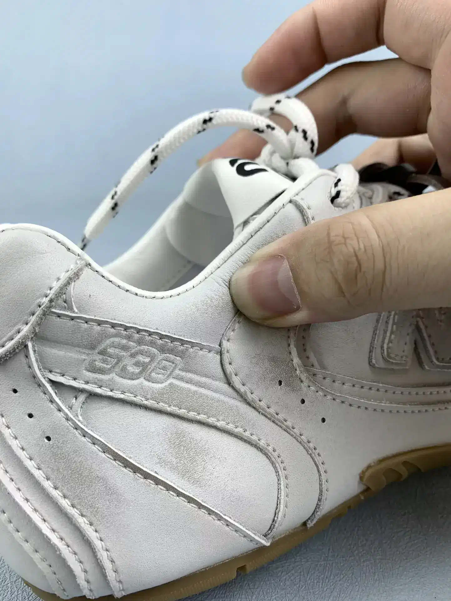 New Balance X Miu Miu 530 leather sneakers product photo from LabelPicks