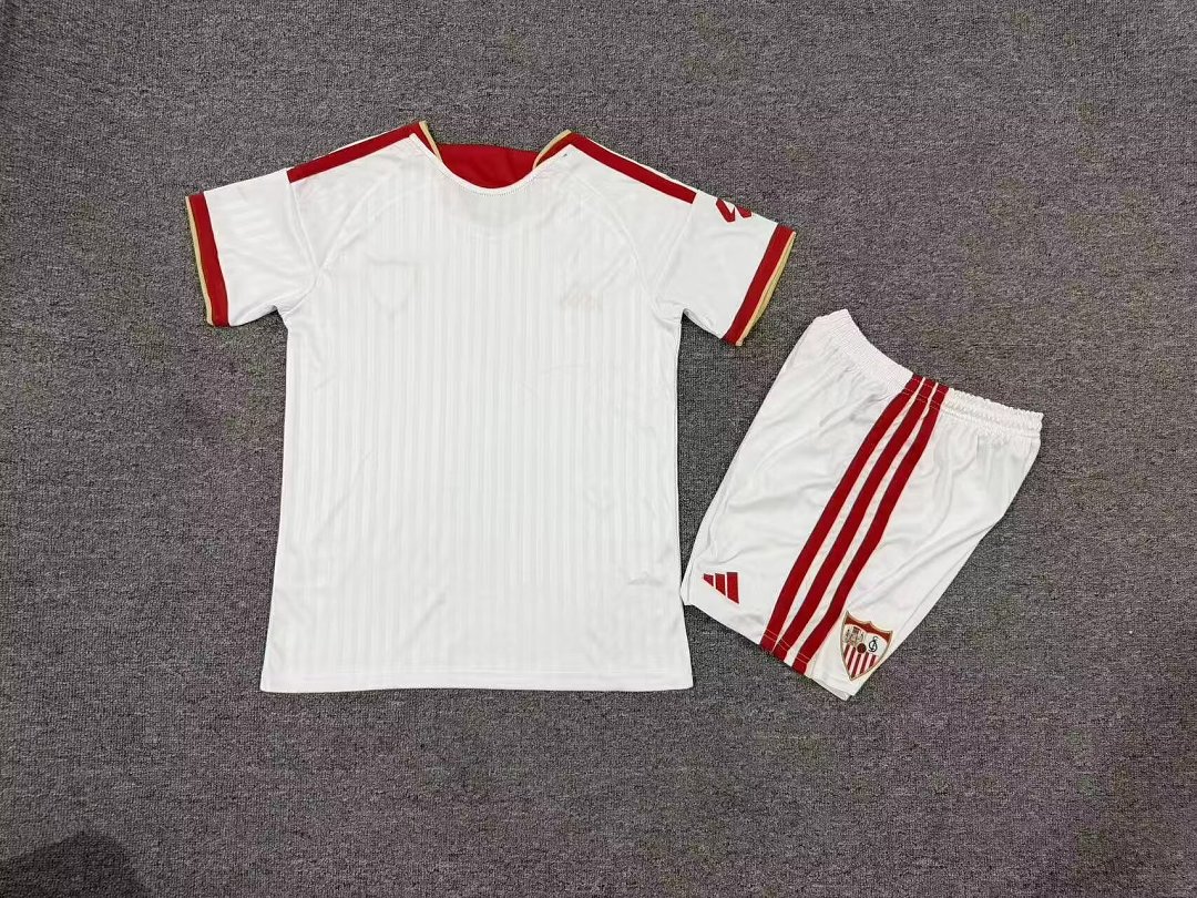 Kids Sevilla Home Jersey Suit 26/27