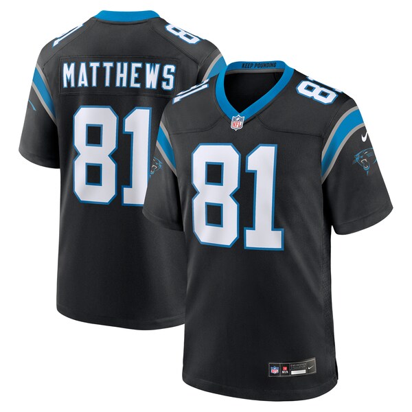 Jordan Matthews Carolina Panthers Nike  Game Jersey -  Black