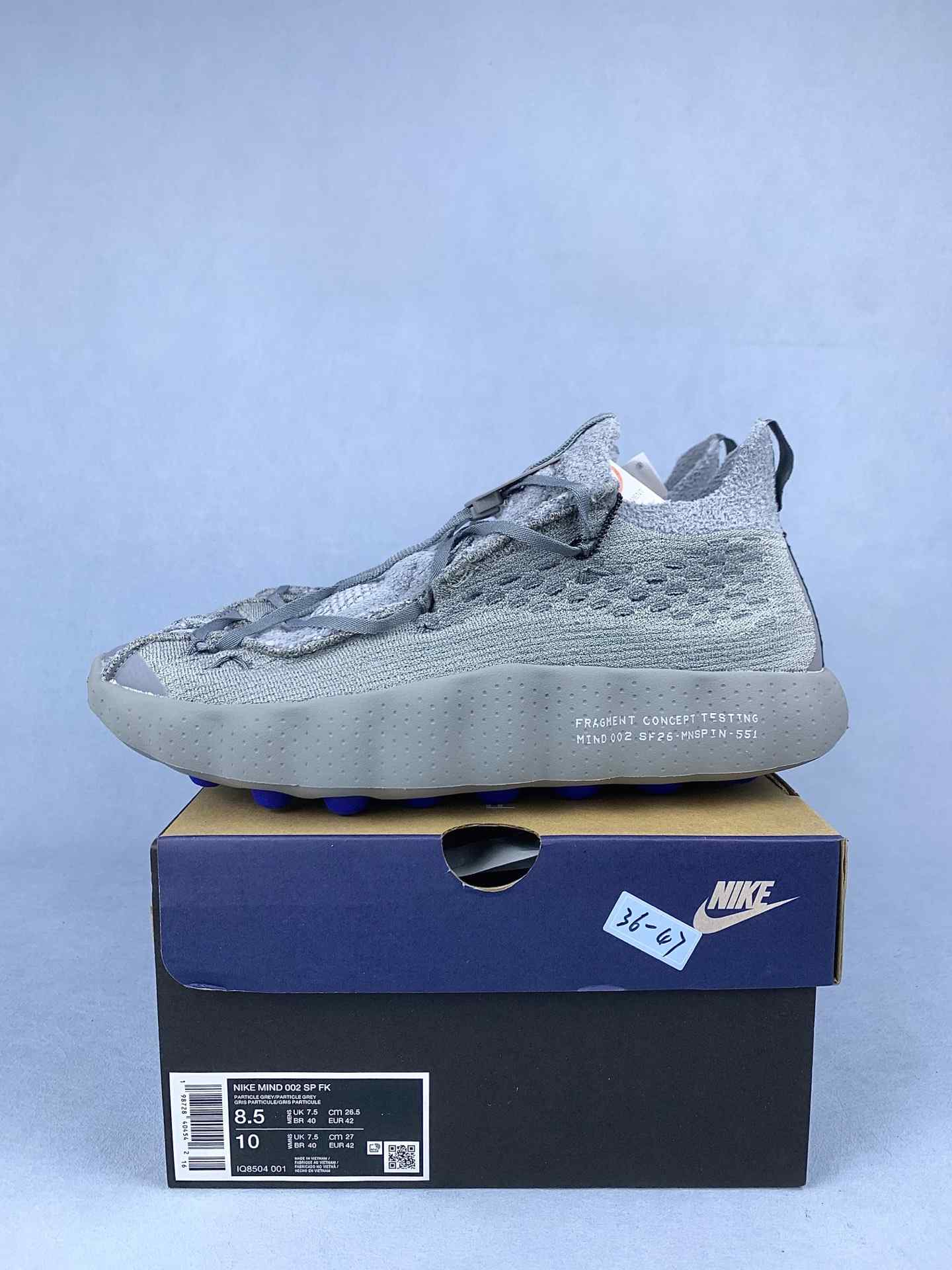 Nike Mind 002 x Fragment 'Particle Grey' Shoes