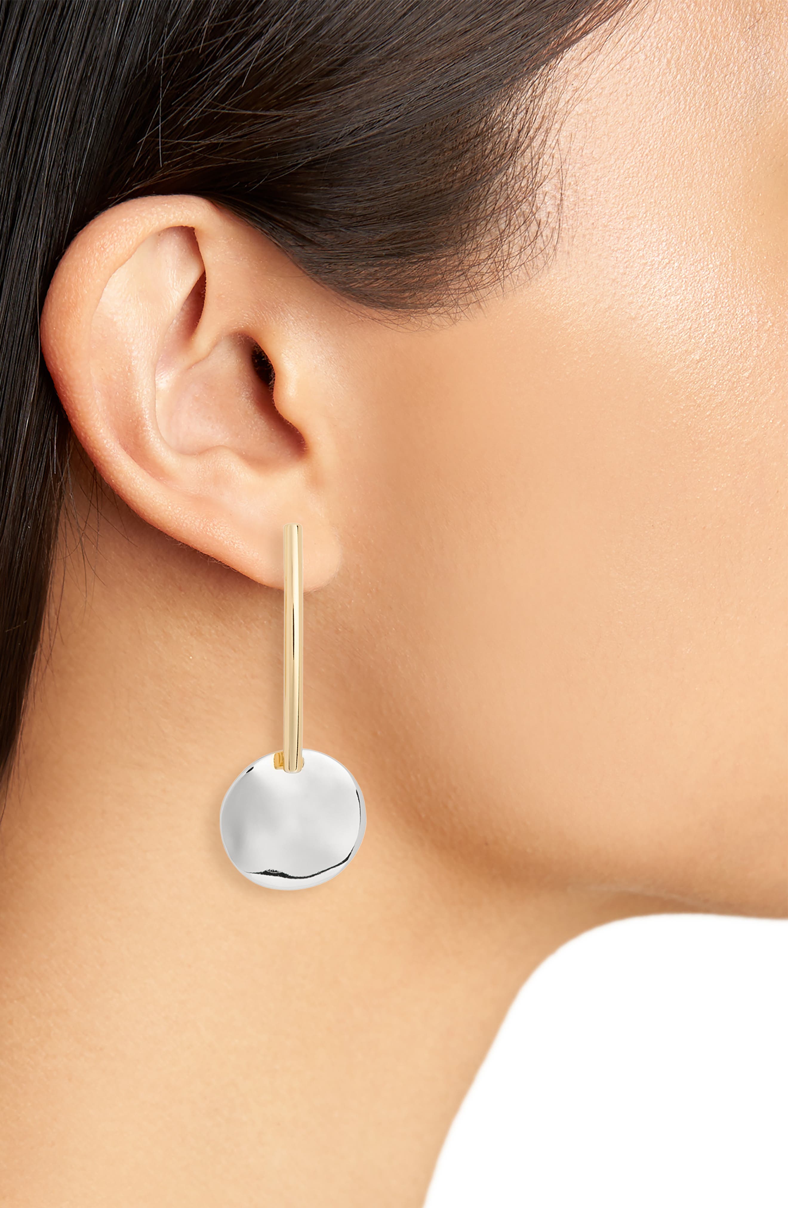 NORDSTROM RACK Bar & Disc Drop Earrings