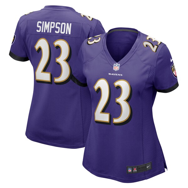 Trenton Simpson Baltimore Ravens Nike Women's  Game Jersey -  Purple