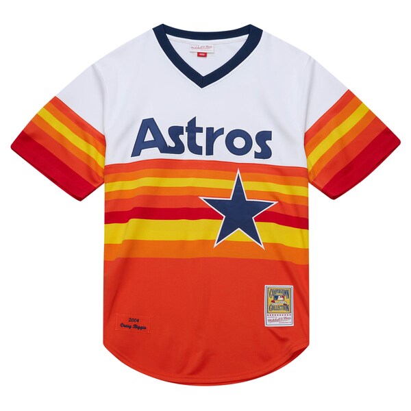 Craig Biggio Houston Astros 2004 Cooperstown Collection Authentic Throwback Jersey - White