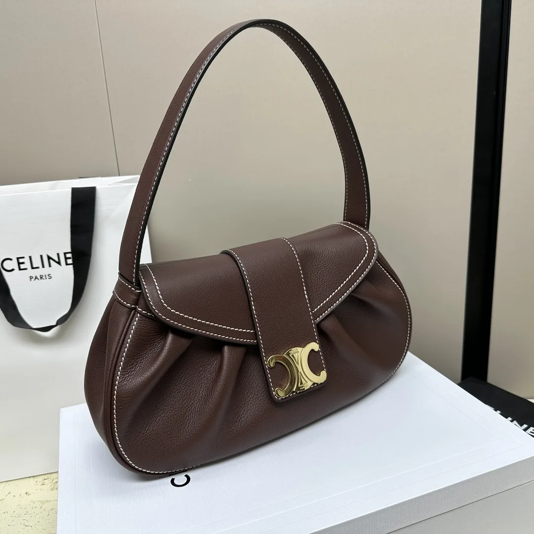 Celine Triomphe Calfskin Shoulder Bag product photo from LabelPicks