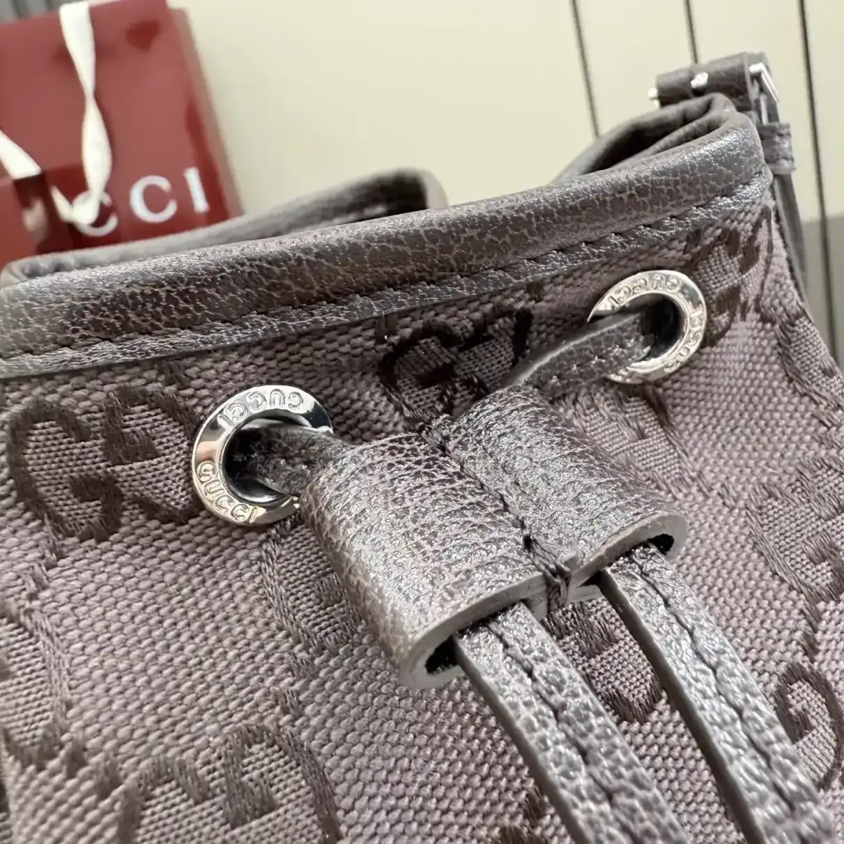 Gucci Brown Generation Canvas and Leather Crossbody Bag product photo from LabelPicks