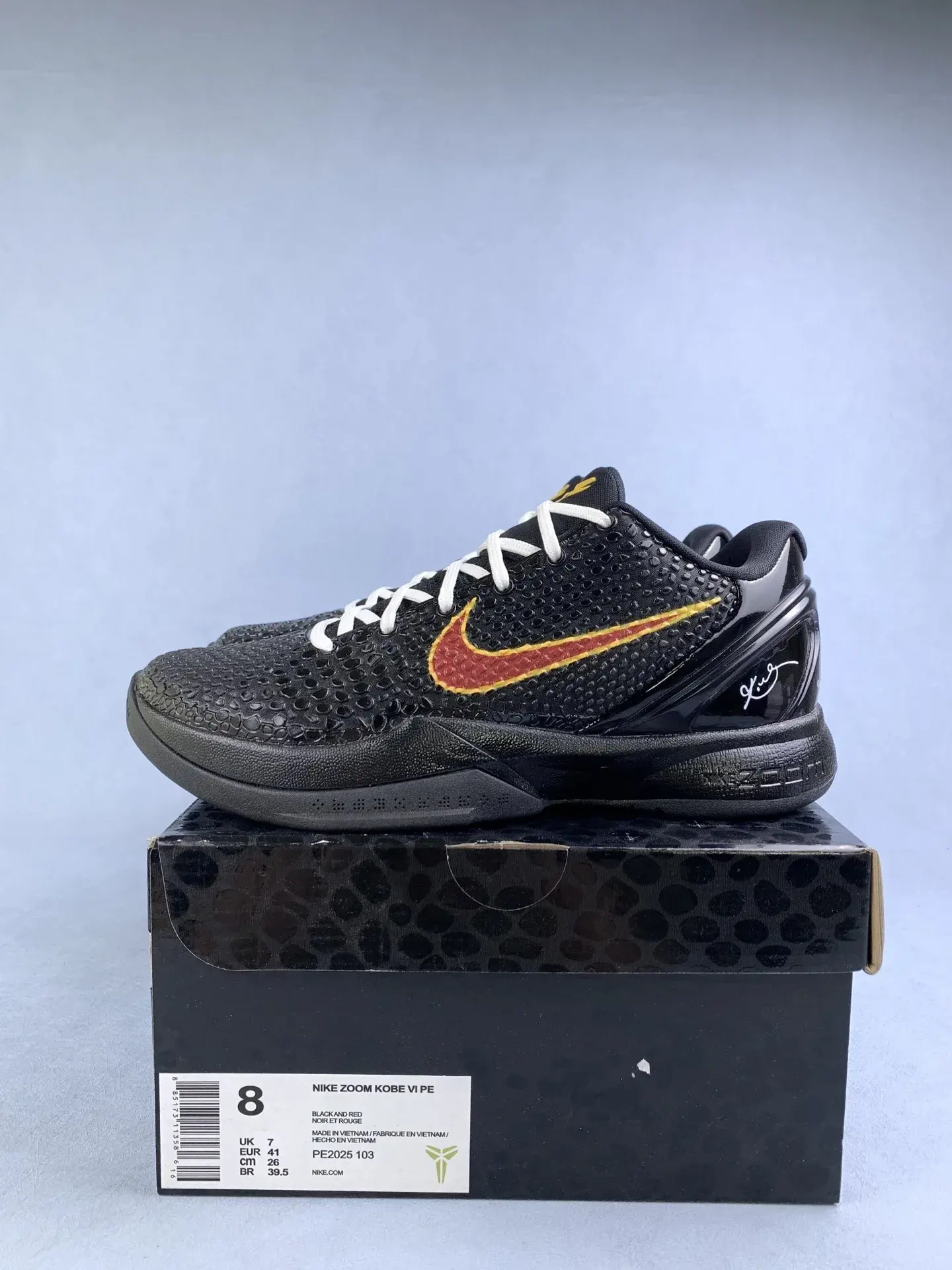 Kobe 6 Protro PE 'Black Red Venom' Basketball Shoes product photo from LabelPicks
