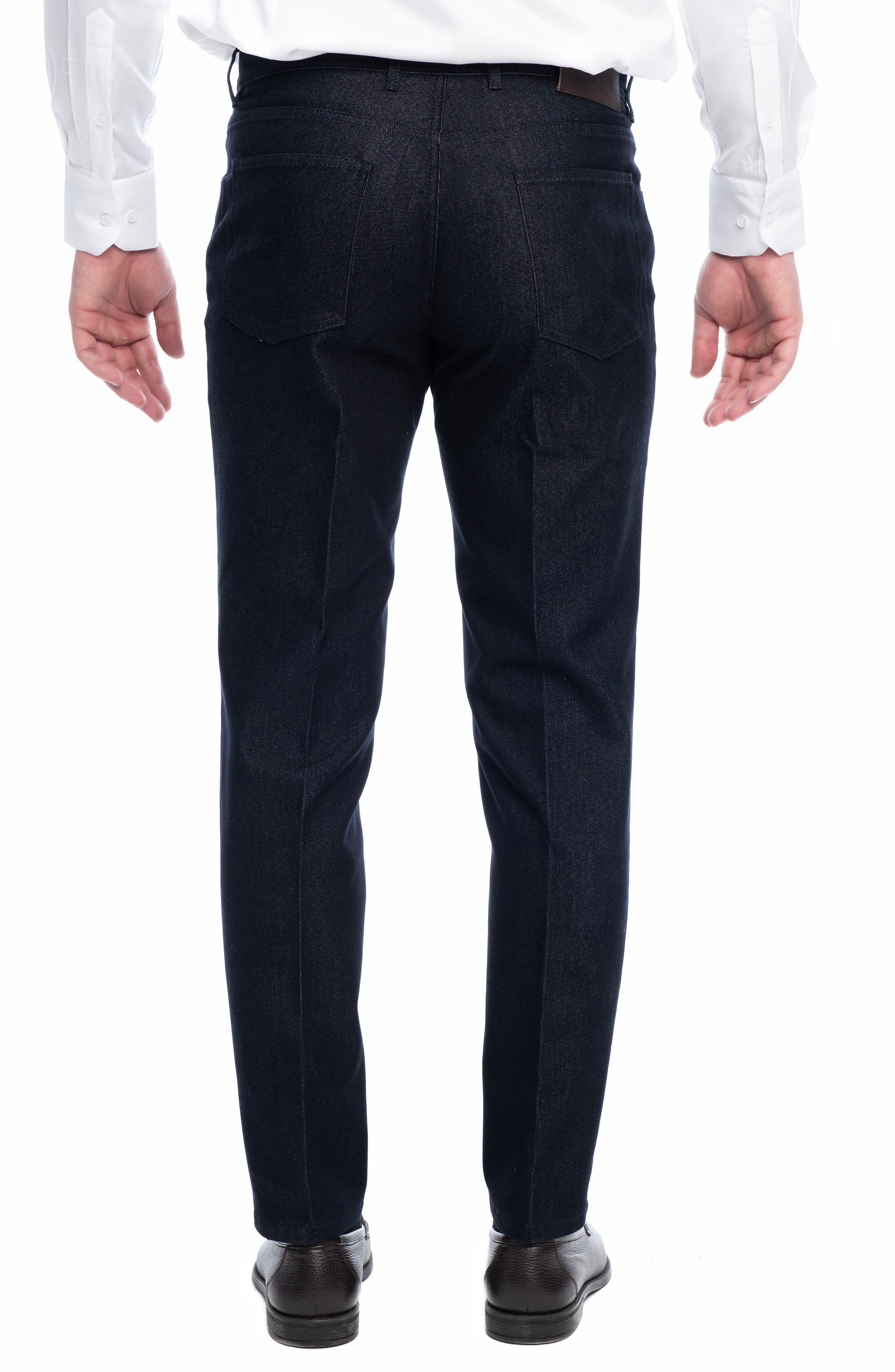 VELLAPAIS Stretch Cotton-Blend Long Casual Pants