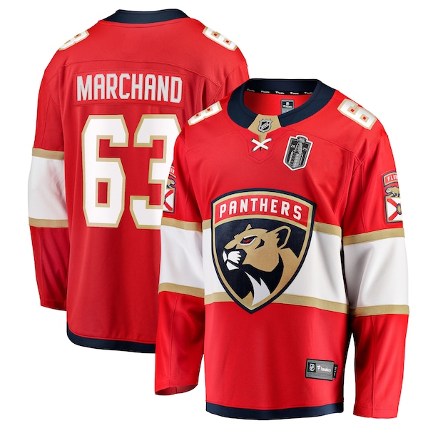 Brad Marchand Florida Panthers  2025 Stanley Cup Final Home Breakaway Player Jersey - Red