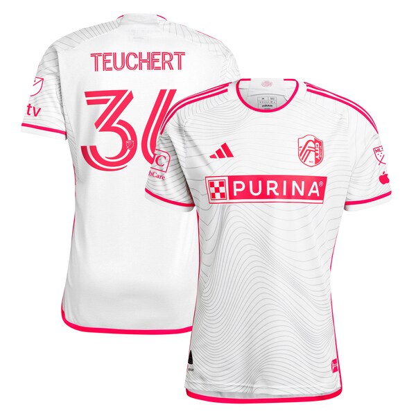 Cedric Teuchert St. Louis City SC adidas 2024 The Confluence Kit Authentic Player Jersey - White