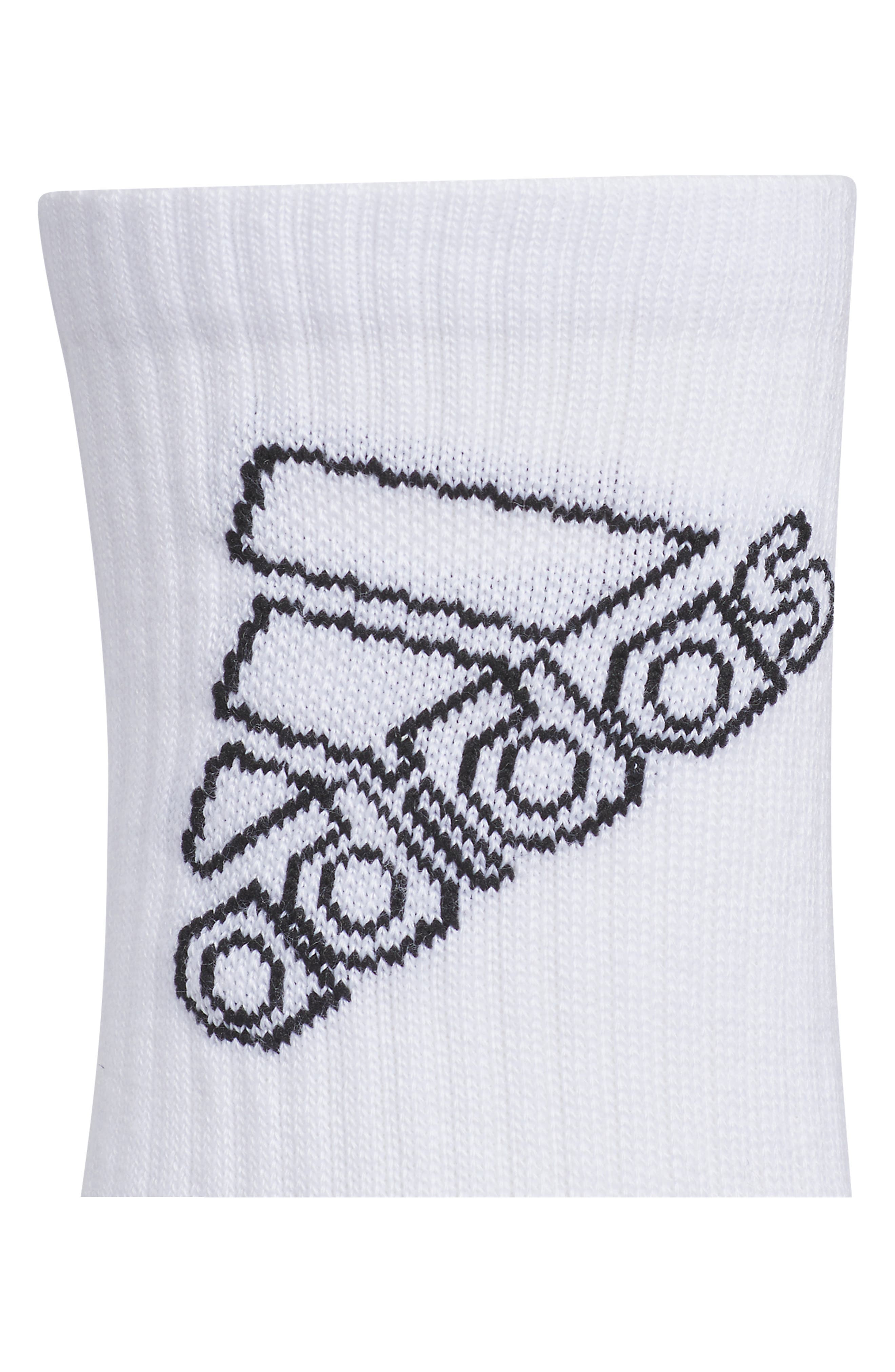 adidas Kids' Cushioned 2.0 6-Pack Crew Socks