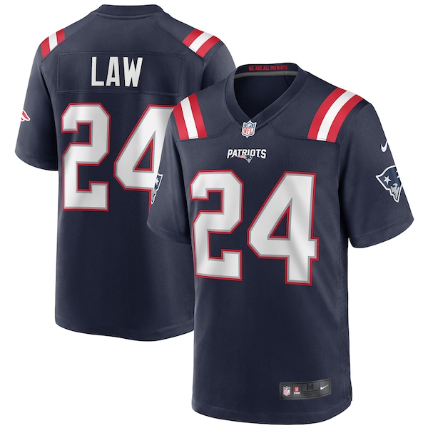 Ty Law New England Patriots Nike Game Retired Player Jersey - Navy/Red