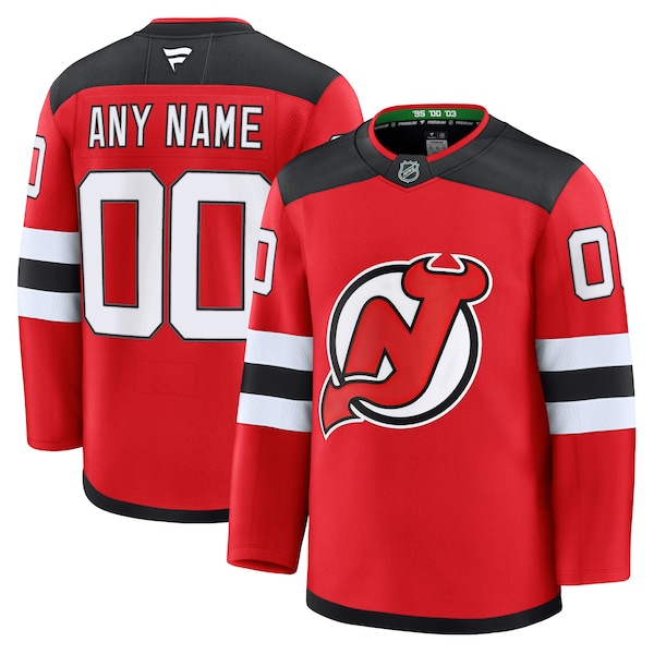 New Jersey Devils  Home Premium Custom Jersey - Red/Black/White