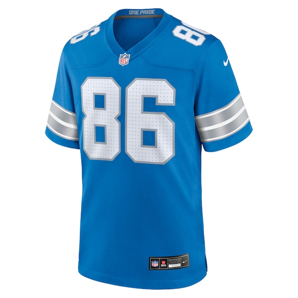 Anthony Firkser Detroit Lions Nike Team Game Jersey -  Blue